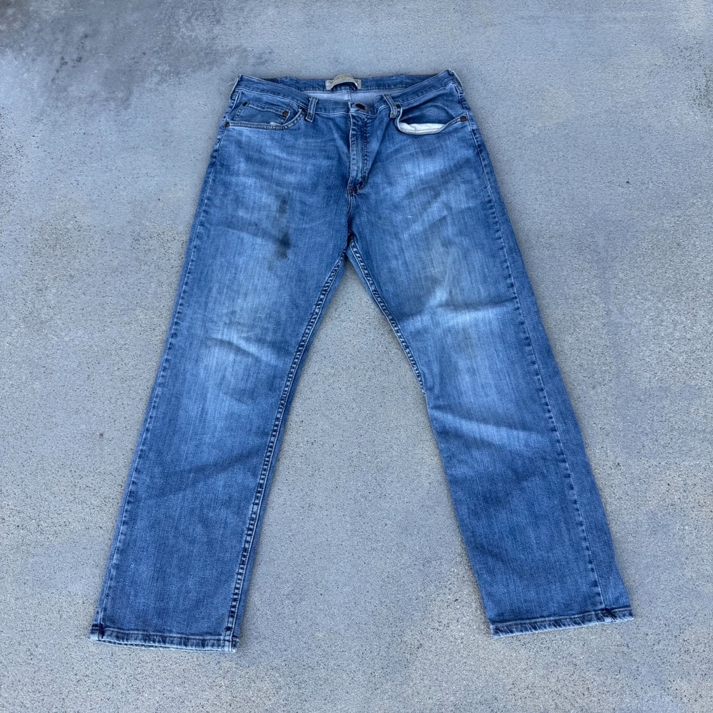 Wrangler Premium Quality Relax Fit Jeans Mens 34x30 Blue Denim Comfort Guarantee